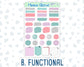 Kit 0225 - Journaling Kit - For Planners | Notebooks - July - Carnival Joy