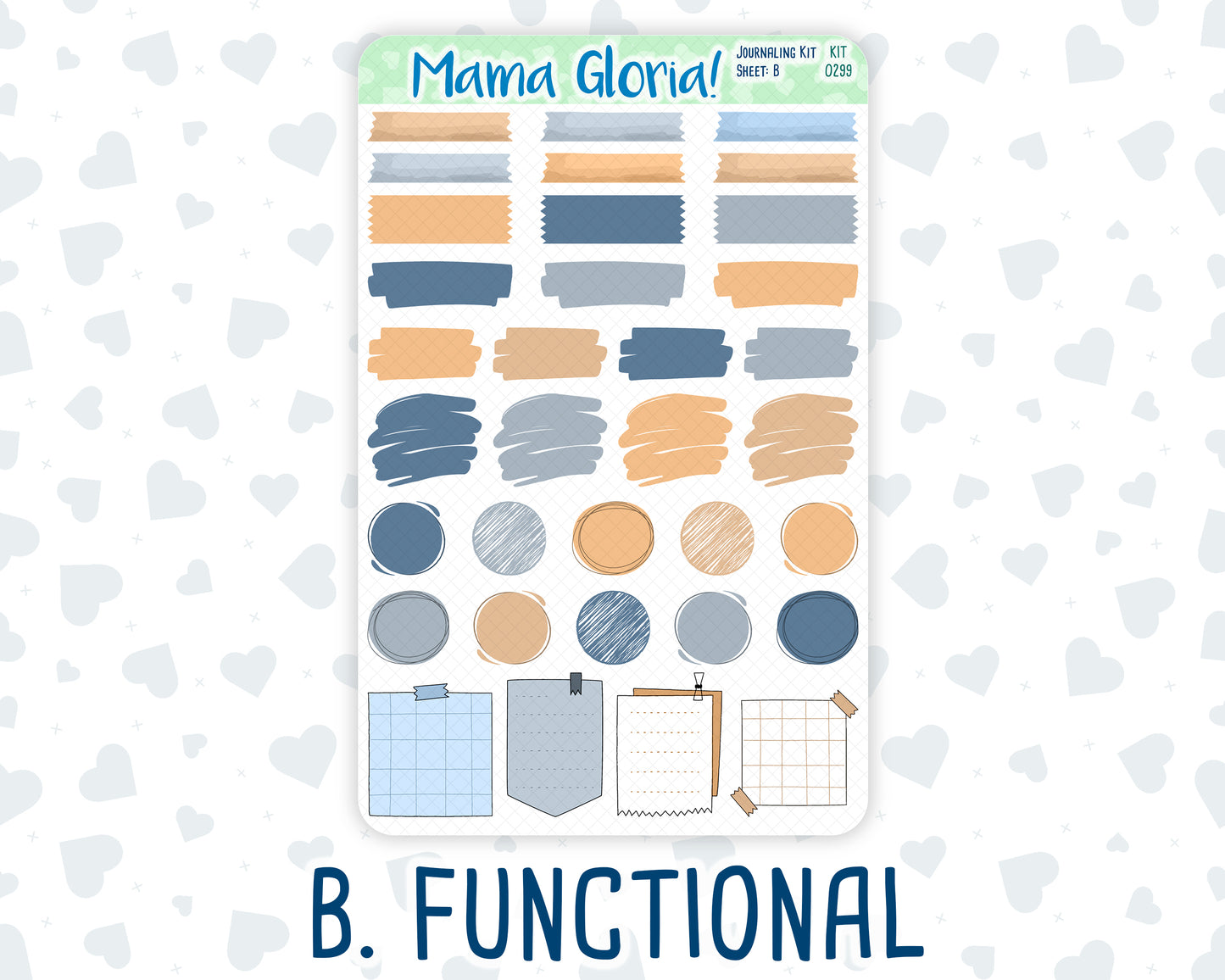 Kit 0299 - Journaling Kit - For Planners | Notebooks - October - Book Nook
