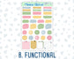 Kit 0260 - Journaling Kit - For Planners | Notebooks - April - Pastel Egg Hunt