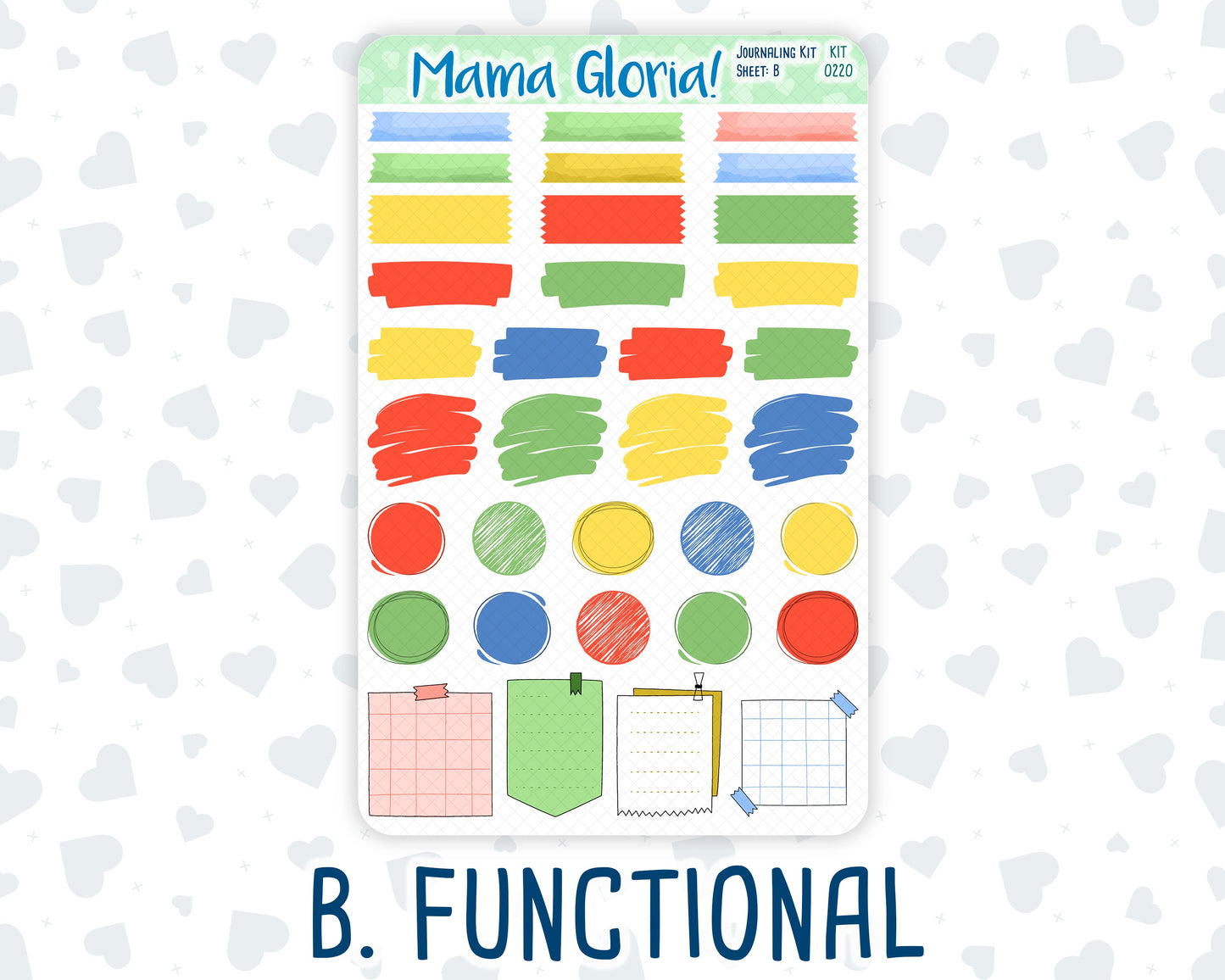Kit 0220 - Journaling Kit - For Planners | Notebooks - June - June Berries