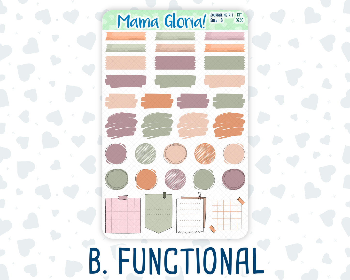 Kit 0293 - Journaling Kit - For Planners | Notebooks - September - Fleur de Provence