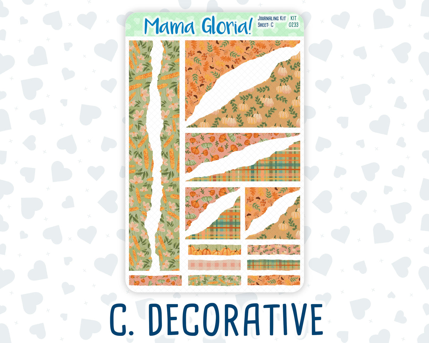 Kit 0233 - Journaling Kit - For Planners | Notebooks - September - Cinnamon Days