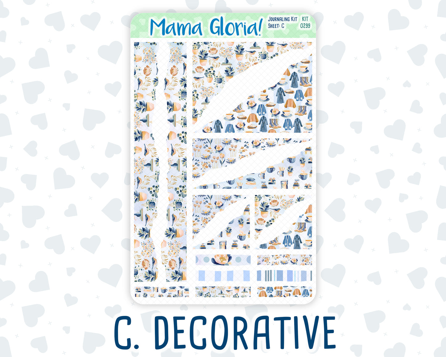 Kit 0299 - Journaling Kit - For Planners | Notebooks - October - Book Nook