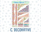 Kit 0226 - Journaling Kit - For Planners | Notebooks - July - Tropical Whimsy