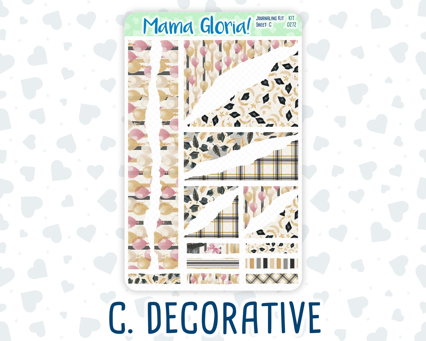 Kit 0272 - Journaling Kit - For Planners | Notebooks - May - Graduation