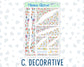 Kit 0279 - Journaling Kit - For Planners | Notebooks - August - Not Ready For School