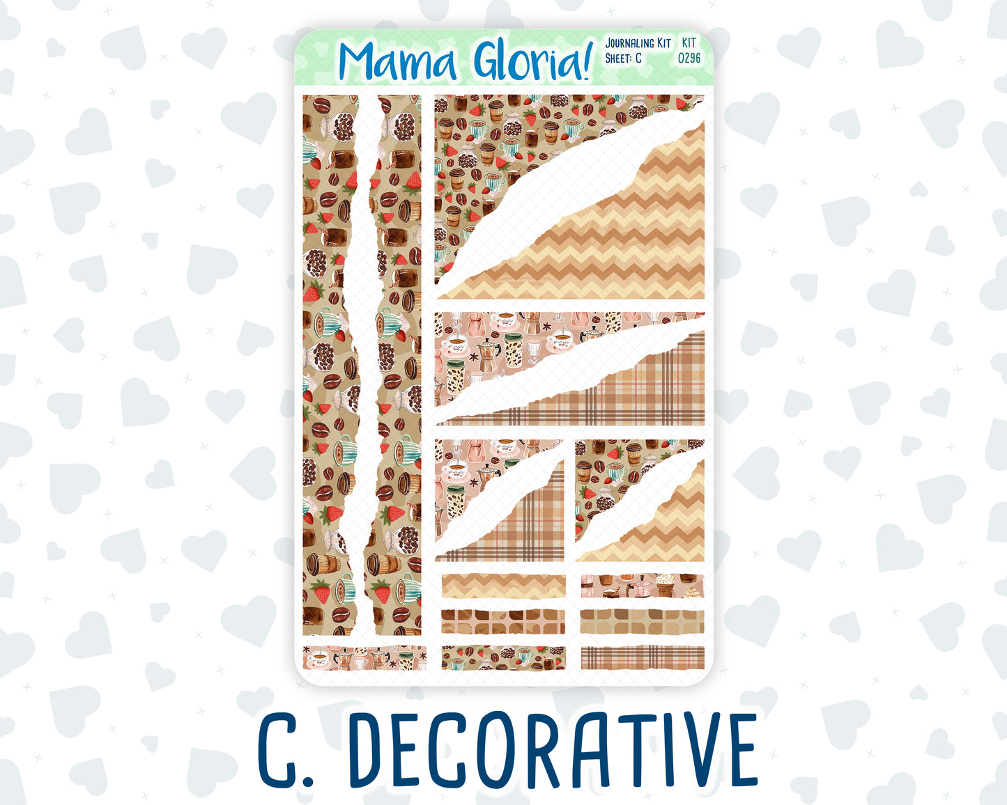 Kit 0296 - Journaling Kit - For Planners | Notebooks - September - Coffee Break