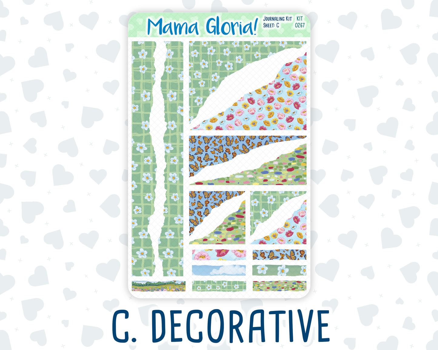 Kit 0267 - Journaling Kit - For Planners | Notebooks - May - Flowers For Mama