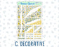 Kit 0274 - Journaling Kit - For Planners | Notebooks - July - Sunny Lemon Shore