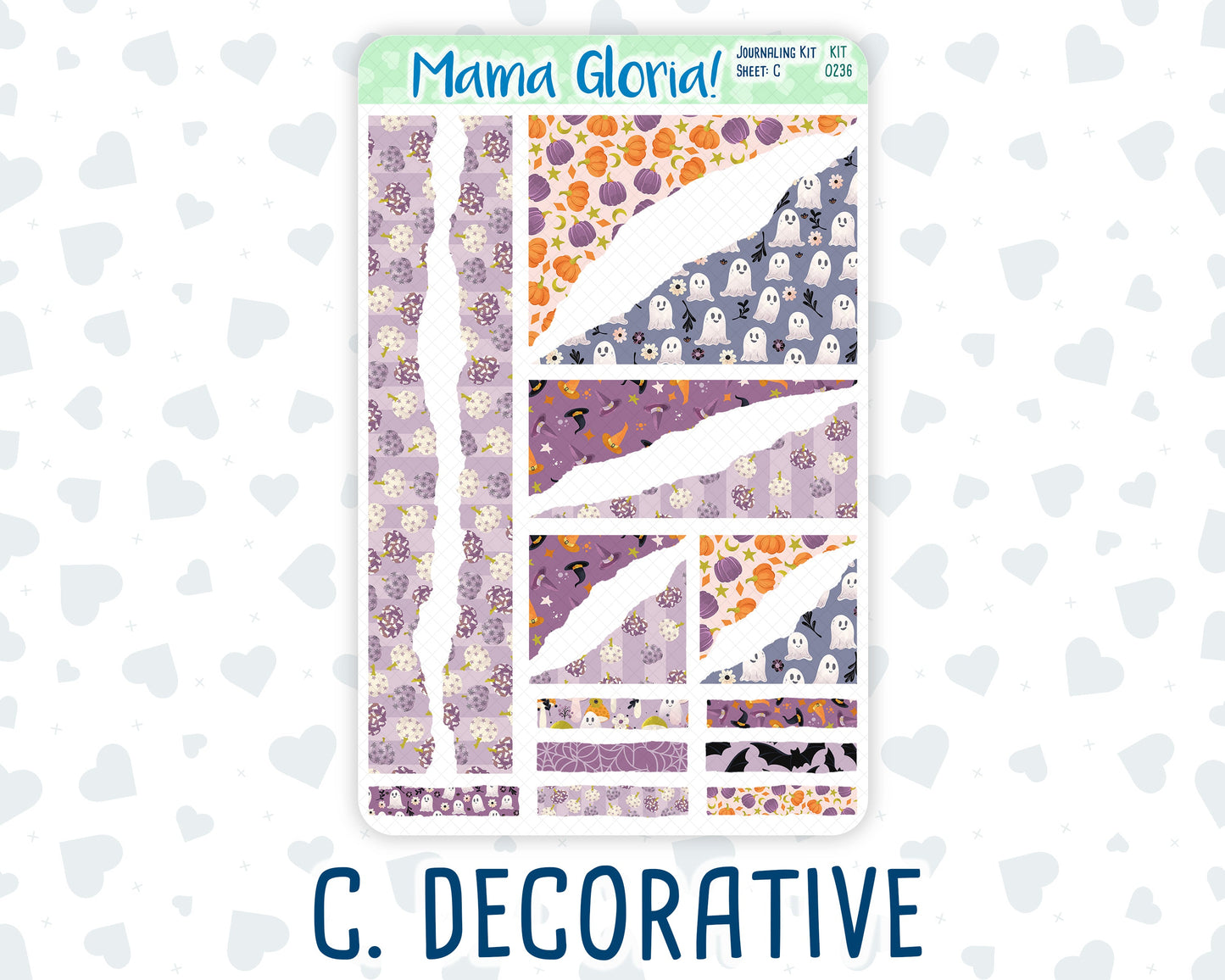 Kit 0236 - Journaling Kit - For Planners | Notebooks - October - Sweet & Spooky