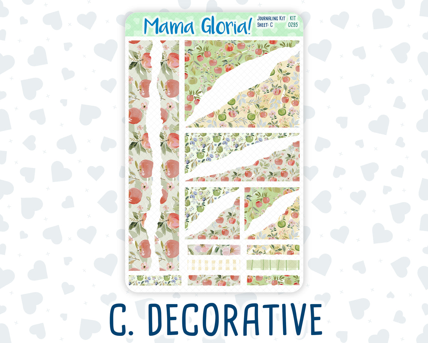 Kit 0295 - Journaling Kit - For Planners | Notebooks - September - Apple Harvest