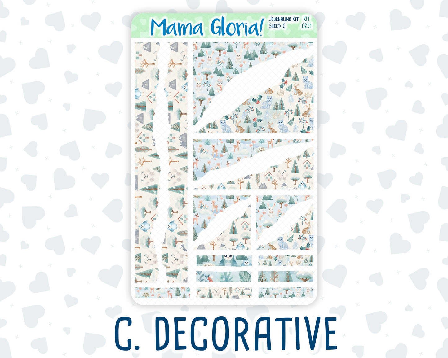 Kit 0251 - Journaling Kit - For Planners | Notebooks - January - Pine & Paws