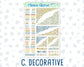 Kit 0265 - Journaling Kit - For Planners | Notebooks - May - Honeybee Sky