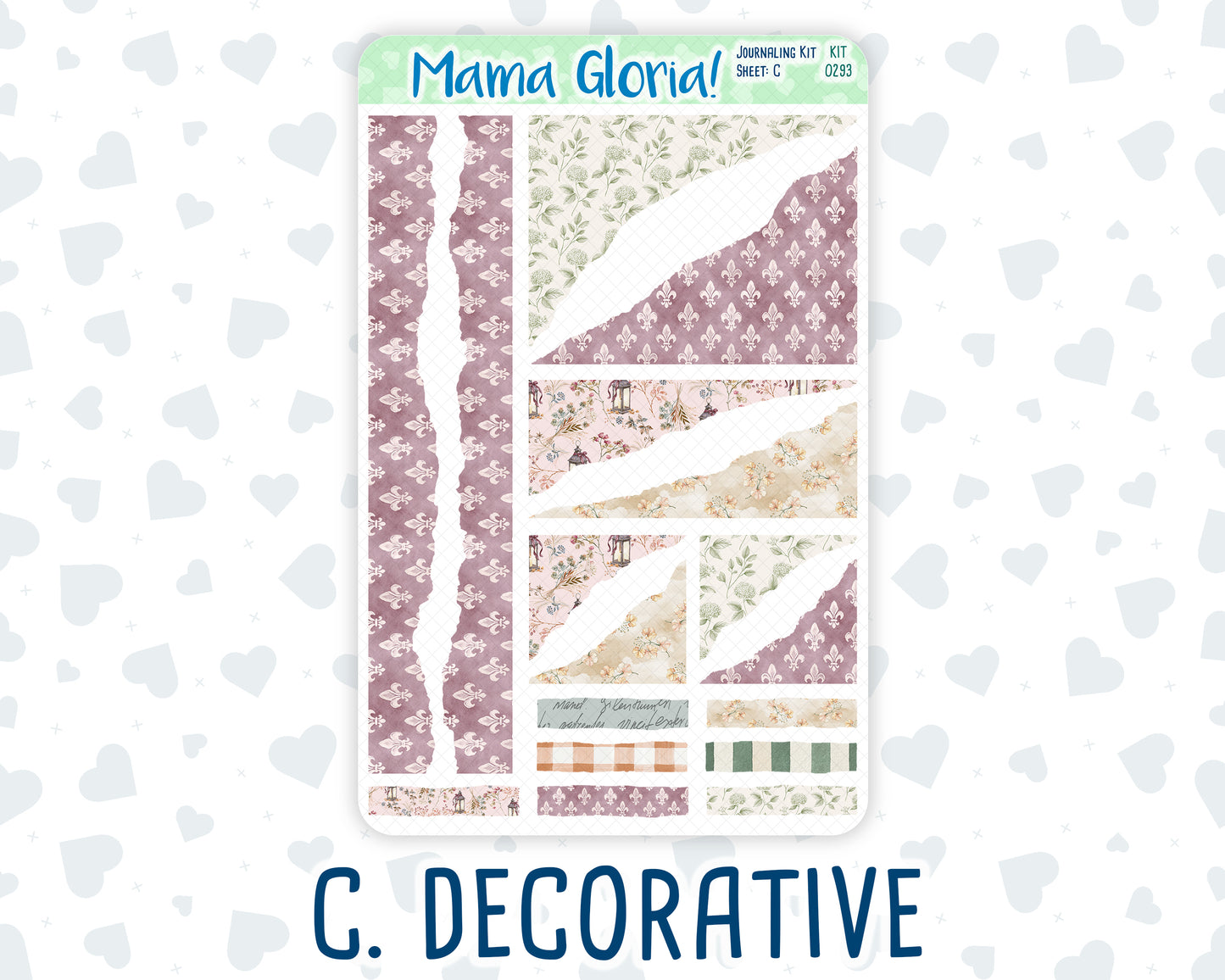 Kit 0293 - Journaling Kit - For Planners | Notebooks - September - Fleur de Provence