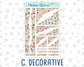 Kit 0308 - Journaling Kit - For Planners | Notebooks - December - Knit & Holly