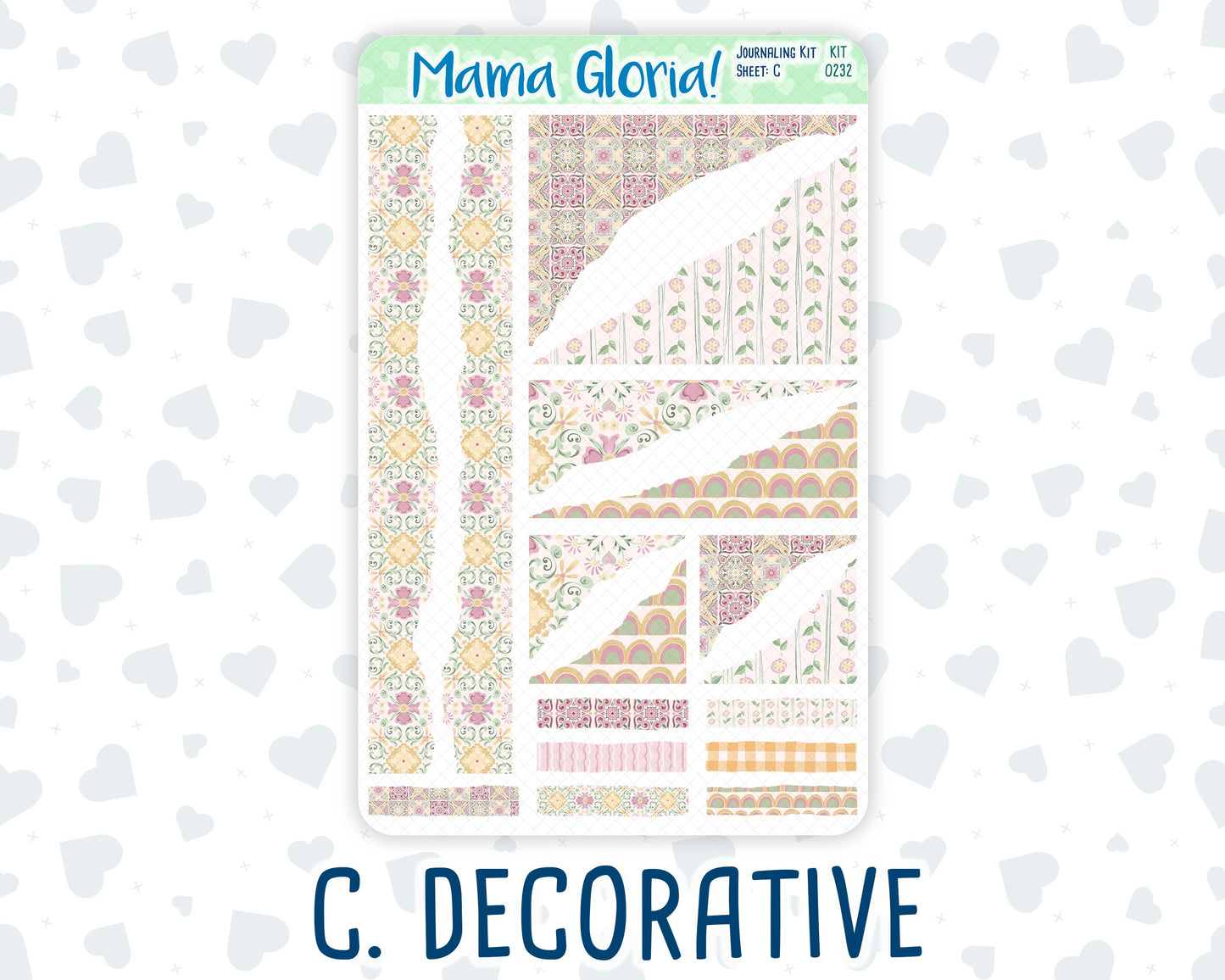 Kit 0232 - Journaling Kit - For Planners | Notebooks - September - Heirloom Garden