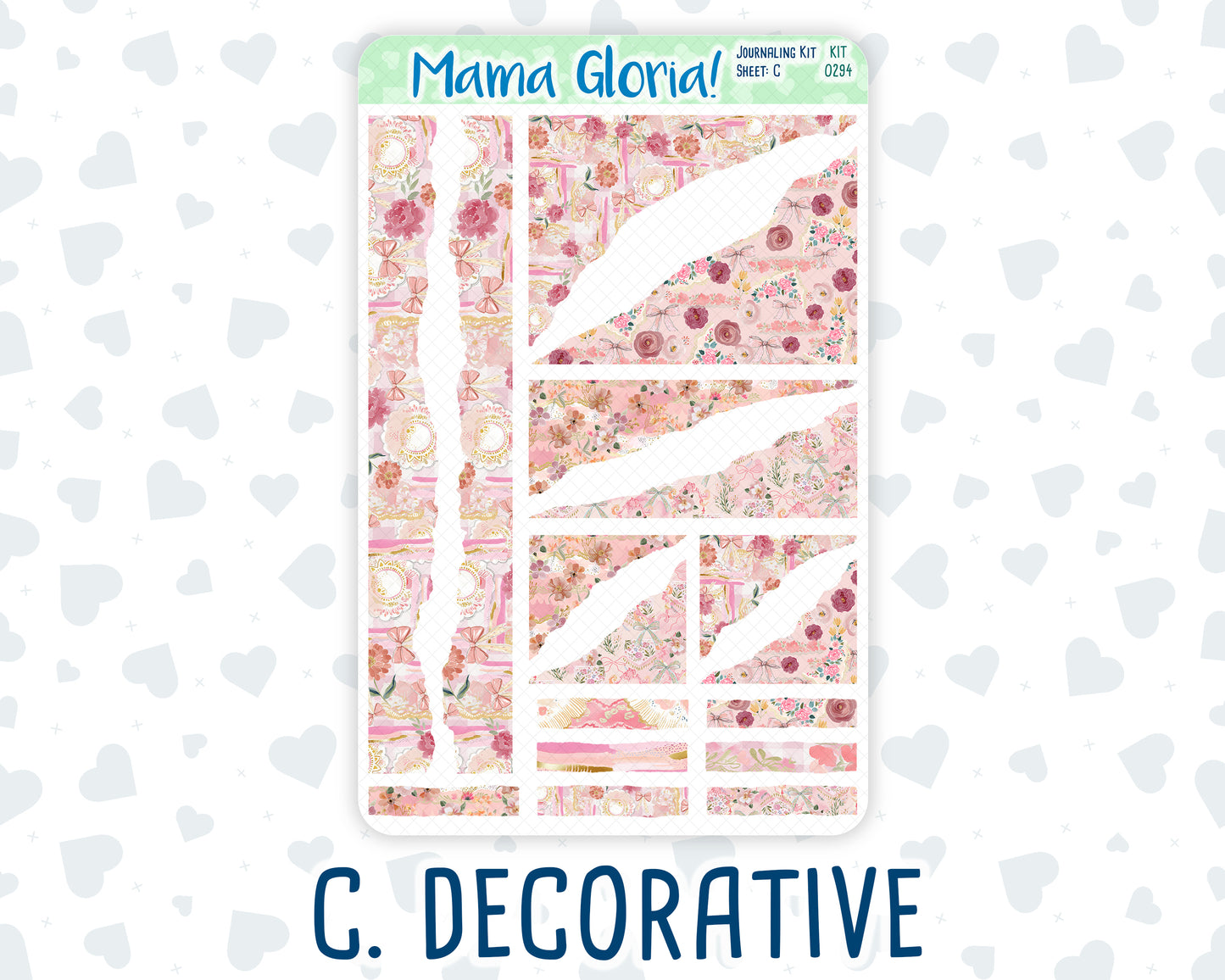 Kit 0294 - Journaling Kit - For Planners | Notebooks - September - Rosy Reveria
