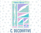 Kit 0230 - Journaling Kit - For Planners | Notebooks - August - School Daze