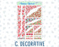 Kit 0276 - Journaling Kit - For Planners | Notebooks - July - Melon Crush