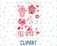 Kit 0254 - Journaling Kit - For Planners | Notebooks - February - Valentine Village