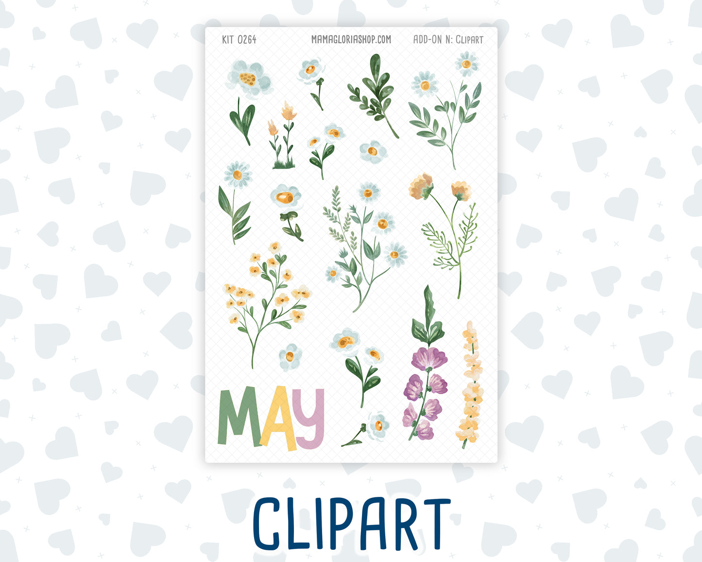 Kit 0264 - Journaling Kit - For Planners | Notebooks - May - Spring Walk