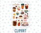 Kit 0296 - Journaling Kit - For Planners | Notebooks - September - Coffee Break