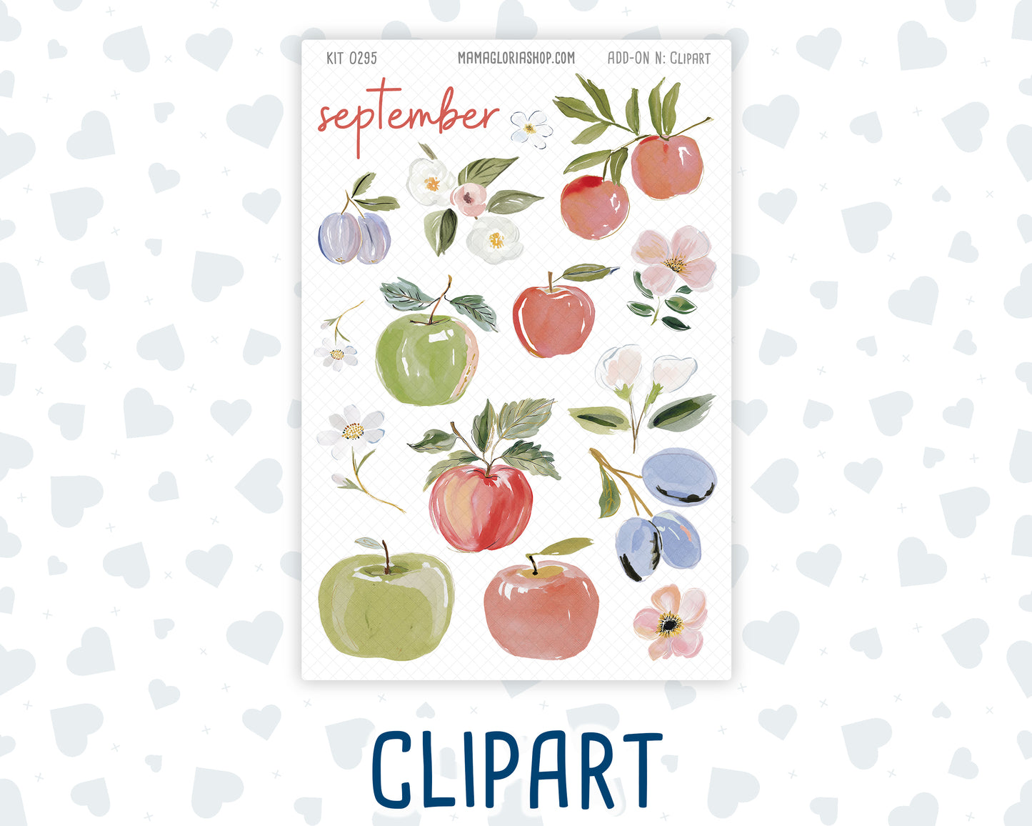 Kit 0295 - Journaling Kit - For Planners | Notebooks - September - Apple Harvest
