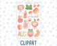 Kit 0278 - Journaling Kit - For Planners | Notebooks - August - Oops, All Peaches