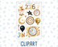 Kit 0248 - Journaling Kit - For Planners | Notebooks - January - Midnight Countdown