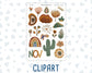 Kit 0243 - Journaling Kit - For Planners | Notebooks - November - Boho Autumn
