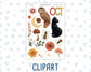 Kit 0238 - Journaling Kit - For Planners | Notebooks - October - Starry Autumn Nights