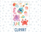 Kit 0268 - Journaling Kit - For Planners | Notebooks - June - Sea Sweeties