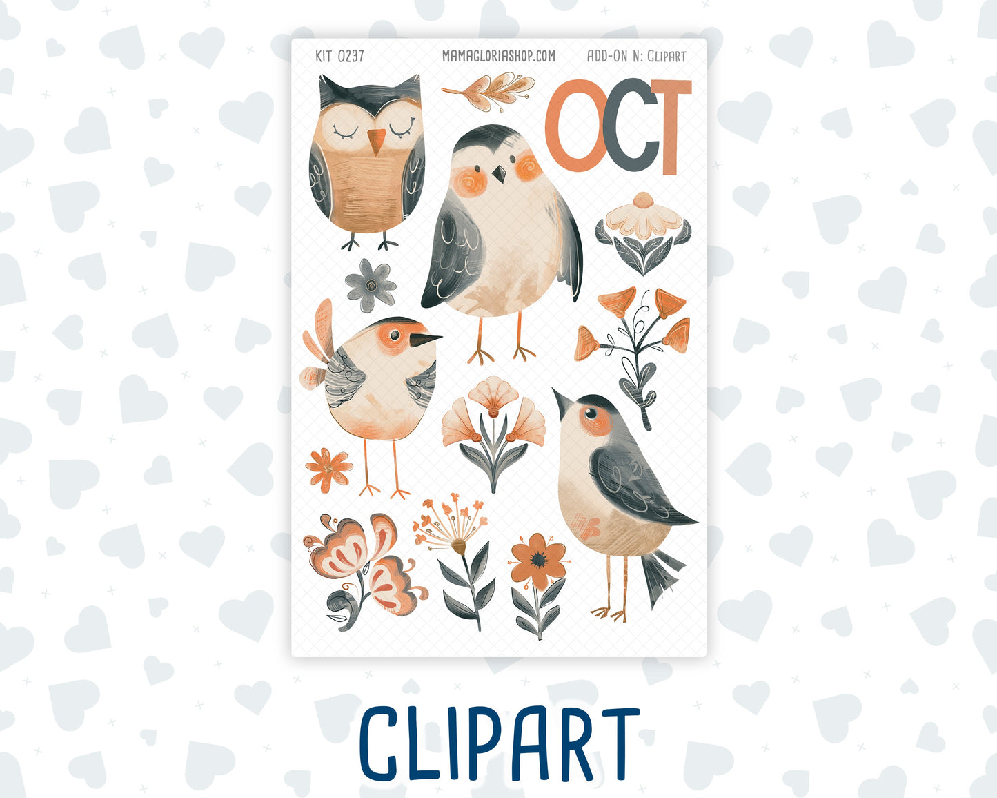 Kit 0237 - Journaling Kit - For Planners | Notebooks - October - Forest Folk