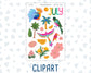 Kit 0226 - Journaling Kit - For Planners | Notebooks - July - Tropical Whimsy