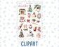 Kit 0307 - Journaling Kit - For Planners | Notebooks - December - Velvet Hearth