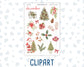 Kit 0308 - Journaling Kit - For Planners | Notebooks - December - Knit & Holly