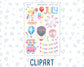 Kit 0225 - Journaling Kit - For Planners | Notebooks - July - Carnival Joy
