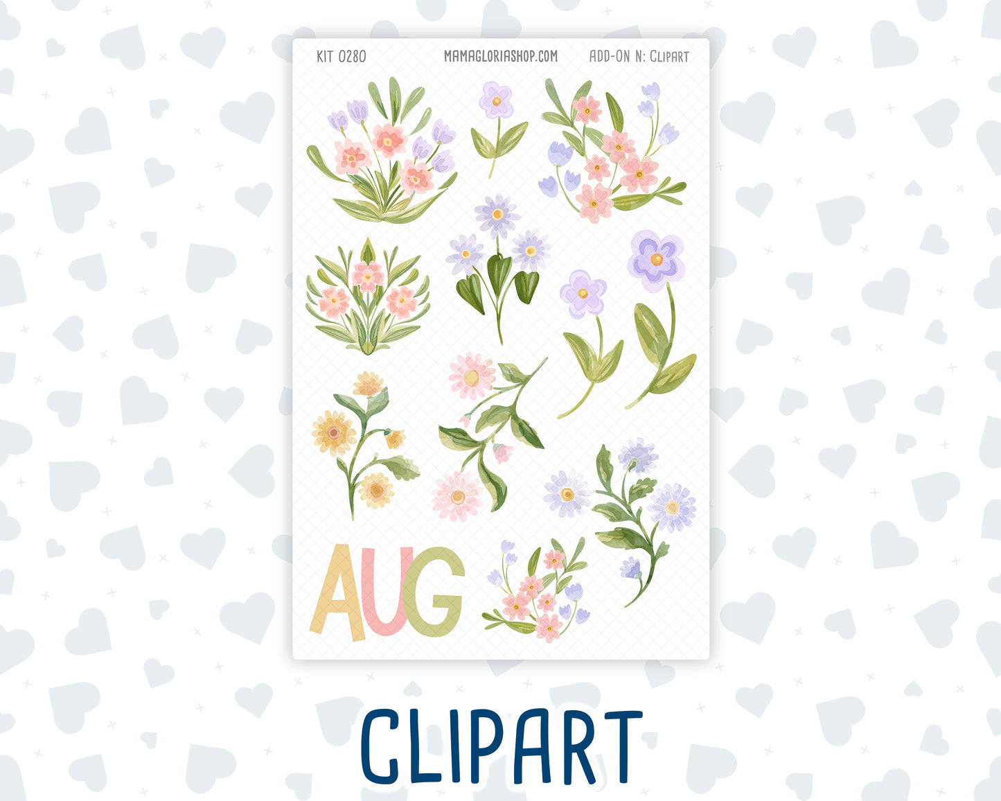 Kit 0280 - Journaling Kit - For Planners | Notebooks - Half Past Six In August