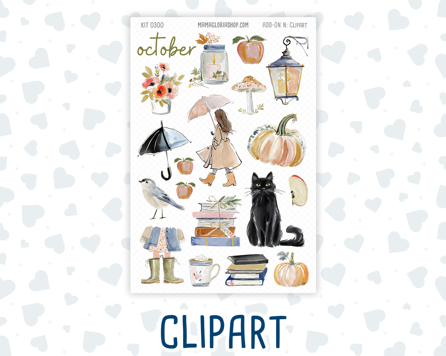 Kit 0300 - Journaling Kit - For Planners | Notebooks - October - Autumn Stroll