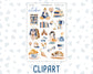 Kit 0299 - Journaling Kit - For Planners | Notebooks - October - Book Nook