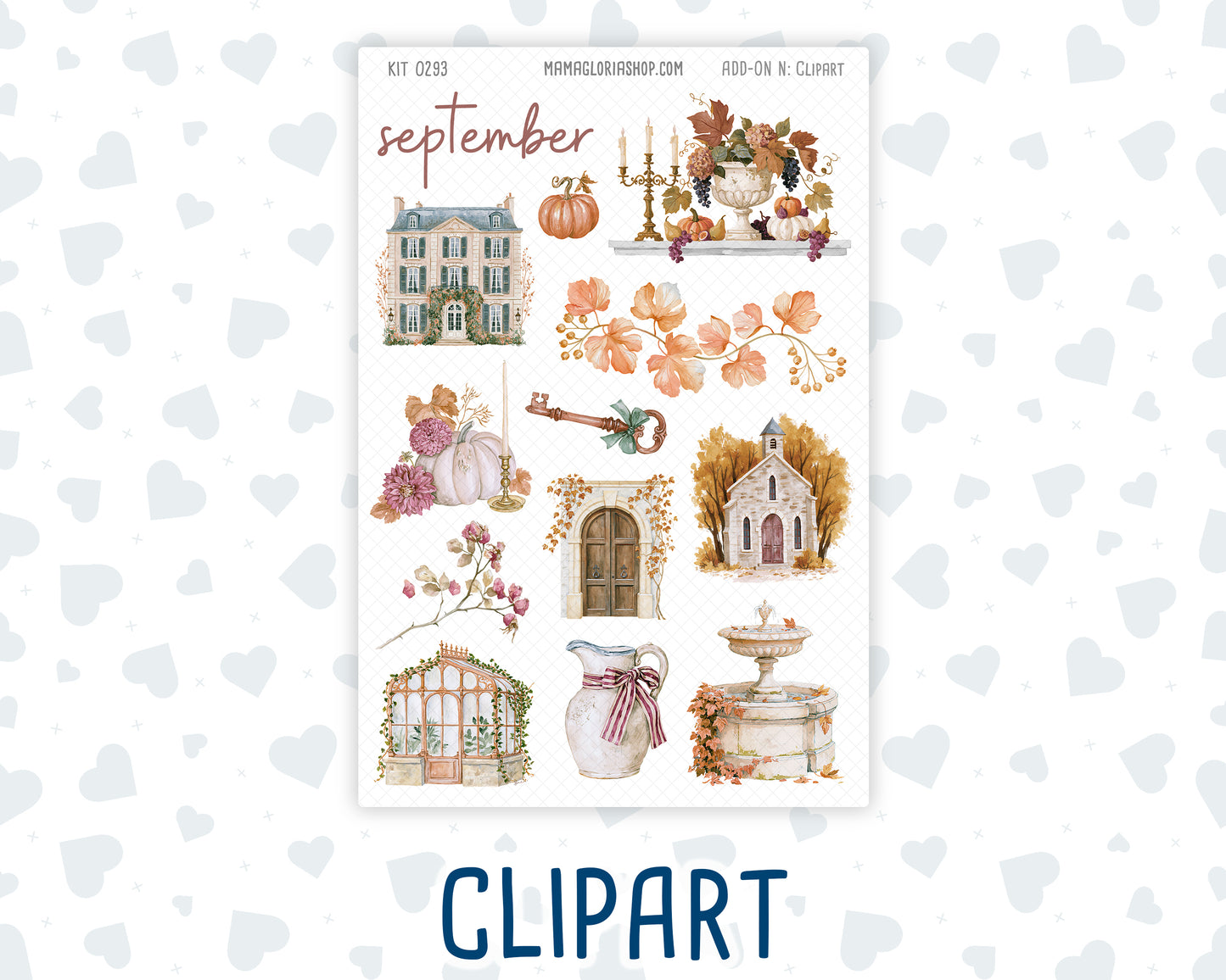 Kit 0293 - Journaling Kit - For Planners | Notebooks - September - Fleur de Provence