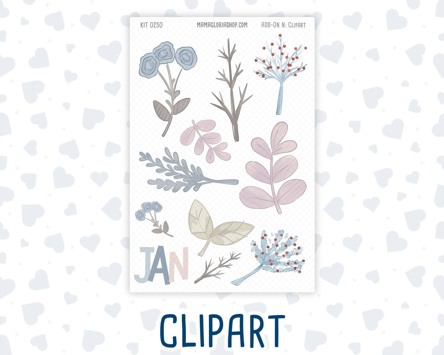 Kit 0250 - Journaling Kit - For Planners | Notebooks - Quiet January