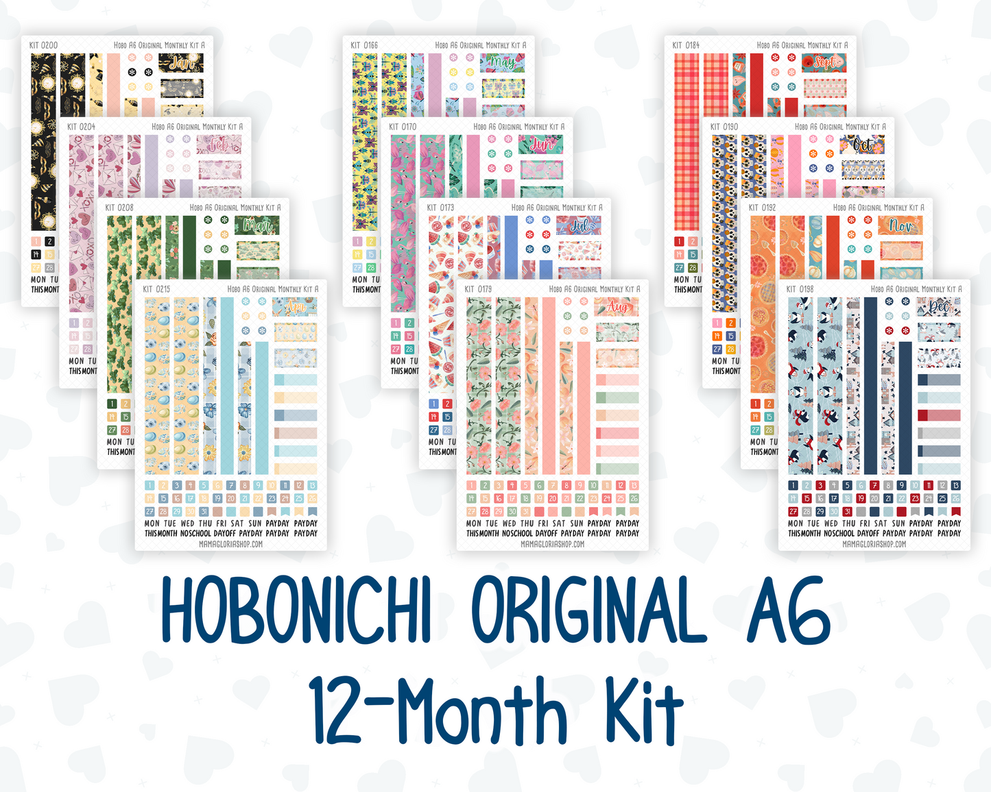 12-Month Kit -  For Hobonichi OriginalA6