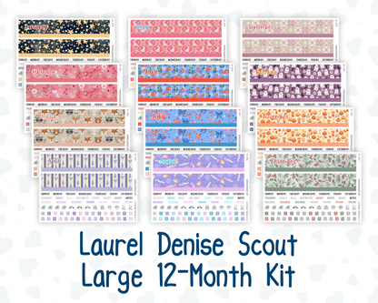 Laurel Denise Scout Large (Portrait) - 12-Month Kit - 2026 - For Planners
