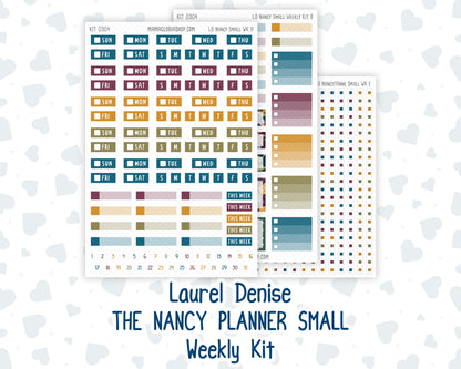 Kit 0304 - Laurel Denise The Nancy Planner Small - Weekly Kit - November - Autumn In Bloom