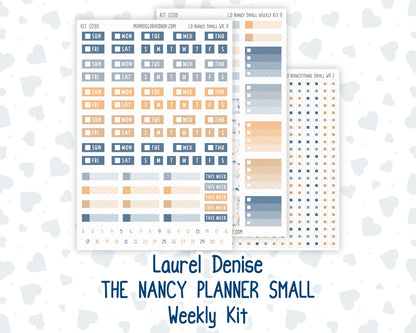 Kit 0299 - Laurel Denise The Nancy Planner Small - Weekly Kit - October - Book Nook