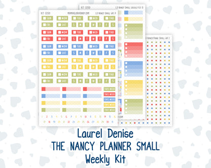 Kit 0269 - Laurel Denise The Nancy Planner Small - Weekly Kit - June - Dolce Mare