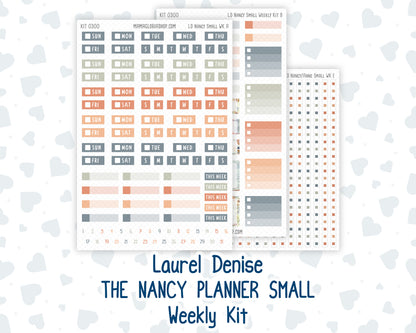 Kit 0300 - Laurel Denise The Nancy Planner Small - Weekly Kit - October - Autumn Stroll