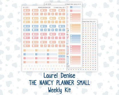 Kit 0270 - Laurel Denise The Nancy Planner Small - Weekly Kit - June - Beachside Bliss