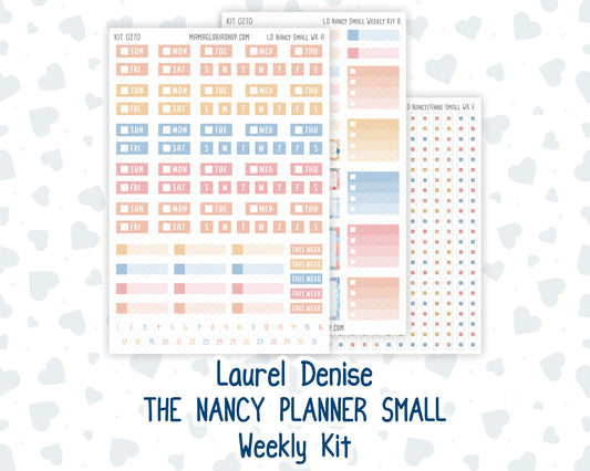 Kit 0270 - Laurel Denise The Nancy Planner Small - Weekly Kit - June - Beachside Bliss